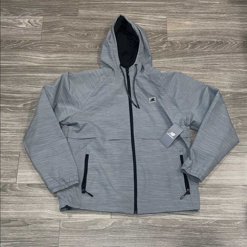 New Balance Men's Gray Windbreaker Jacket